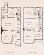 original and rare folio-sized late 19th century american beautifully illustrated co-operative building plan association's "building designs" portfolio