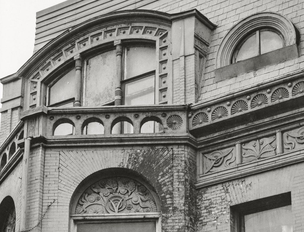 louis sullivan-designed 1883 selz residence carved wood exterior ornament salvaged during demolition in 1967