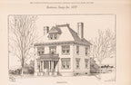 original and rare folio-sized late 19th century american beautifully illustrated co-operative building plan association's "building designs" portfolio