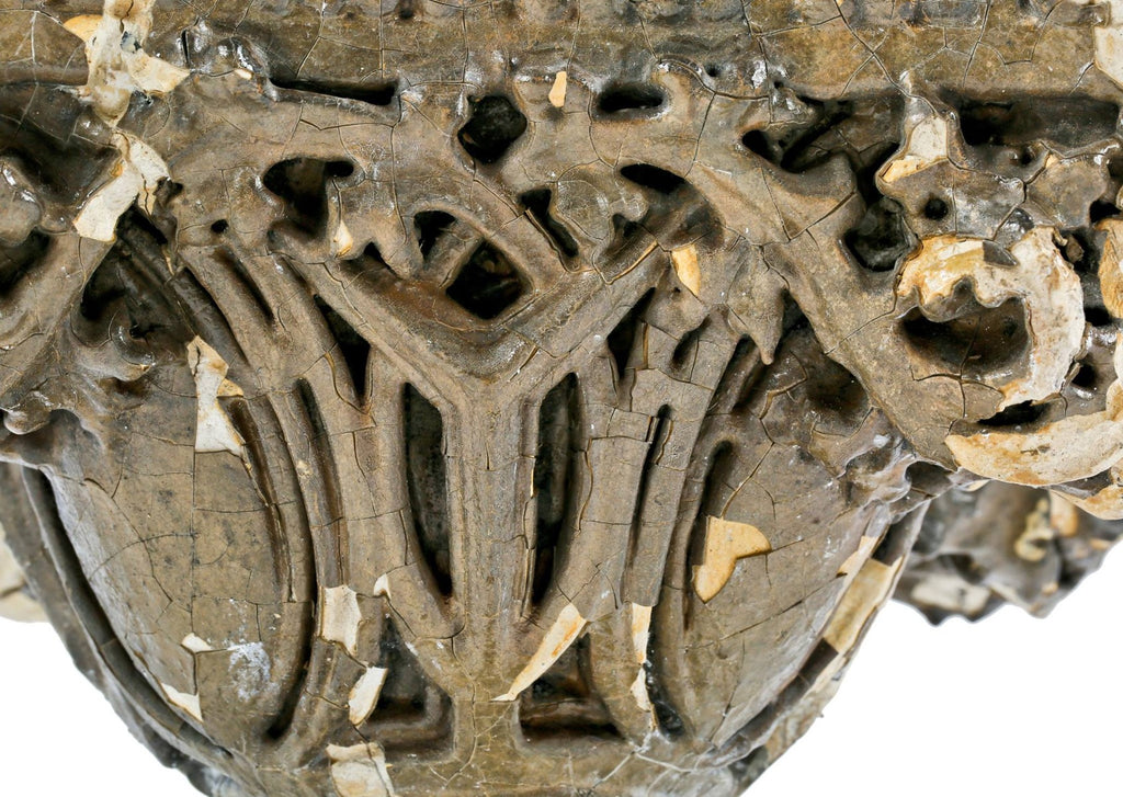 historically important 1896 isidore heller house exterior painted cast ornamental plaster column capital half-sections