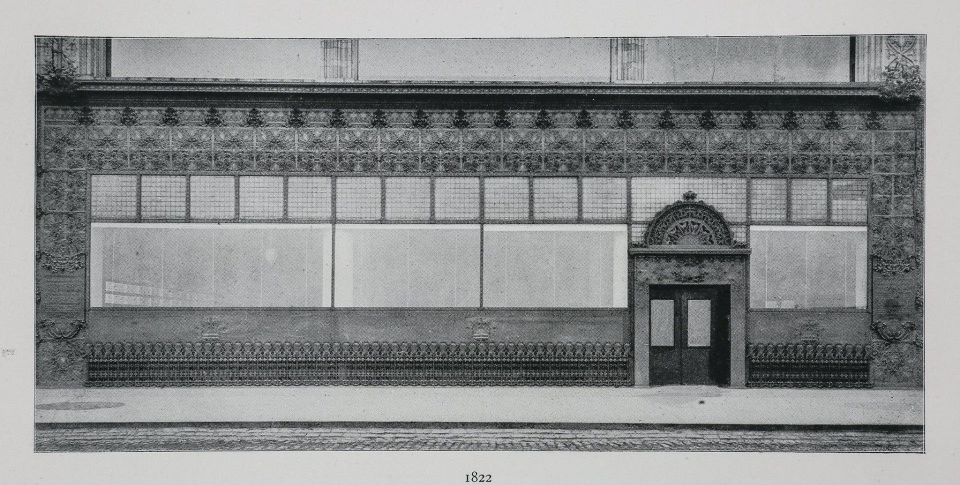 rare original 1899 louis h. sullivan-designed cast iron exterior gage building storefront frieze panel