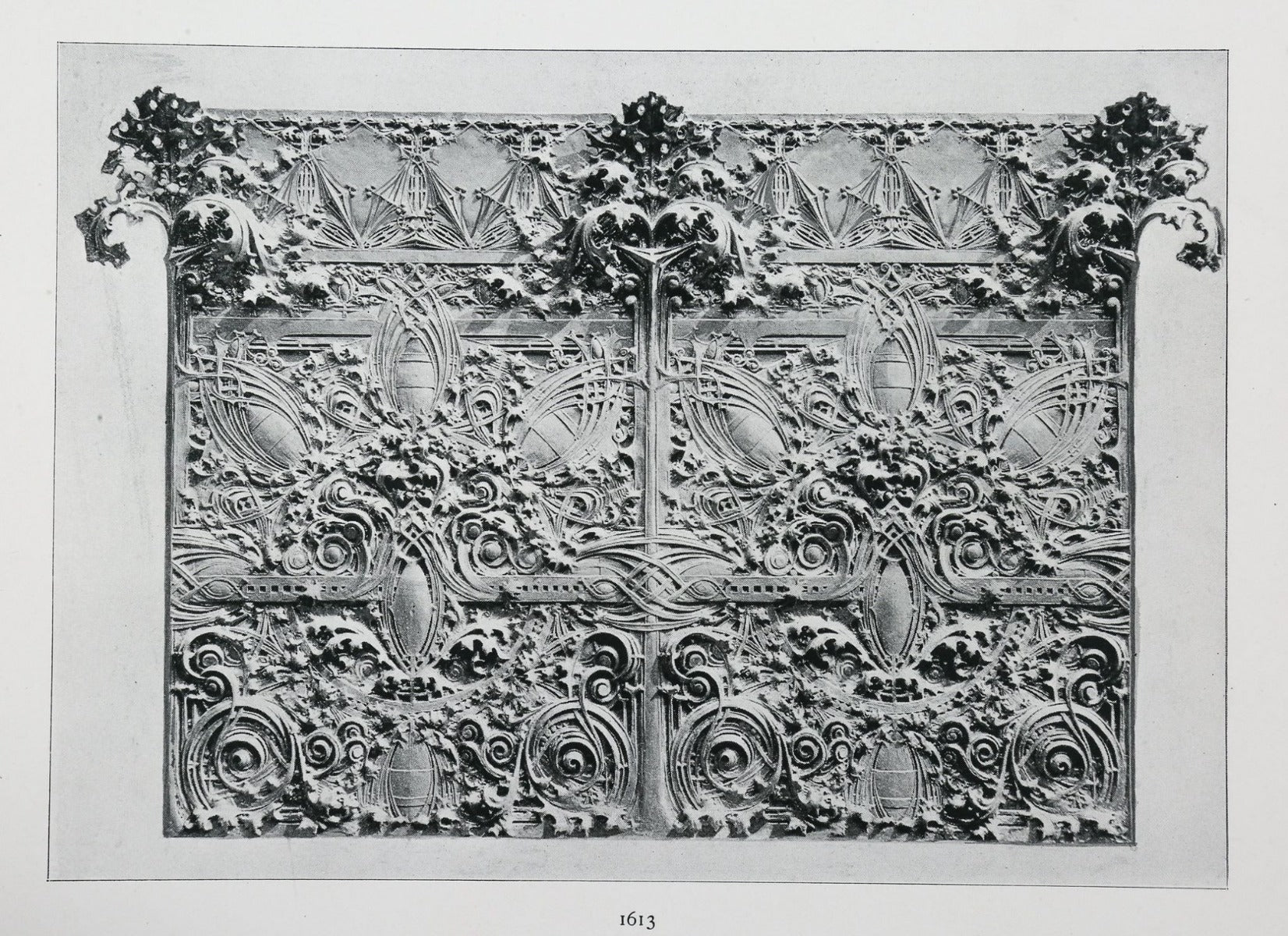 rare original 1899 louis h. sullivan-designed cast iron exterior gage building storefront frieze panel