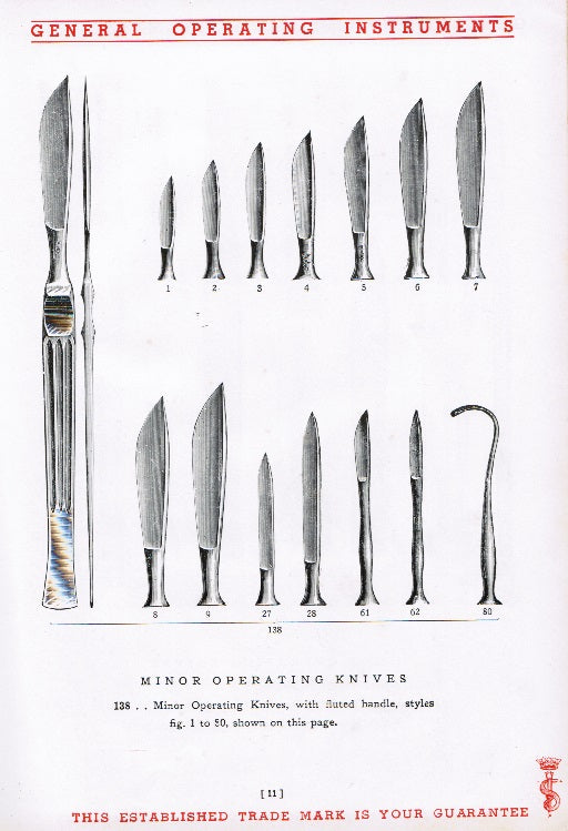 c. 1935 n. s. low and company's twenty-fourth edition "catalogue of surgical instruments of superior quality"