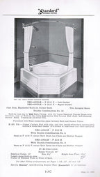 early 20th century highly illustrated "standard" brand american sanitary manufacturing company lavatory "plumbing fixtures" product catalog