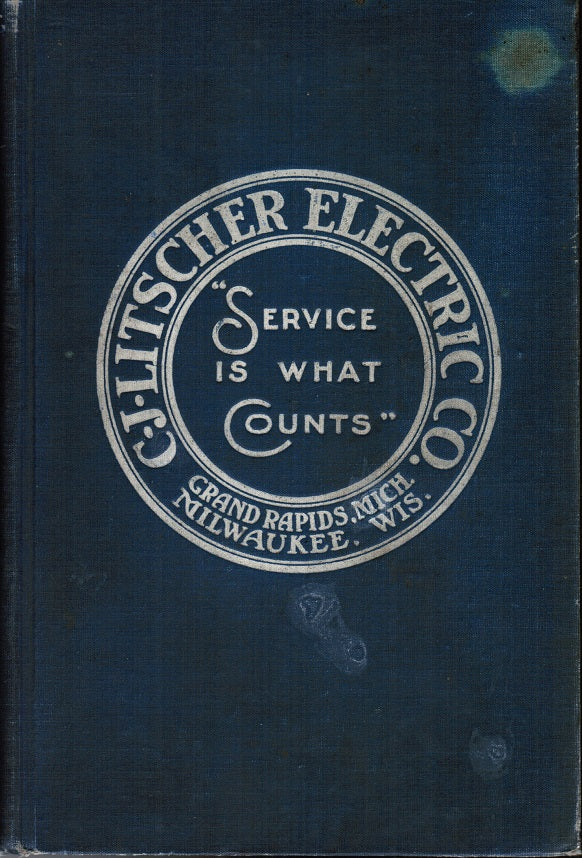 early 20th century antique american hardbound c. j. litscher electric company "electrical supplies" catalog no. 10