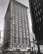 rare later 19th century original holabird and roche-designed custom cast bronze republic building office door unit lock