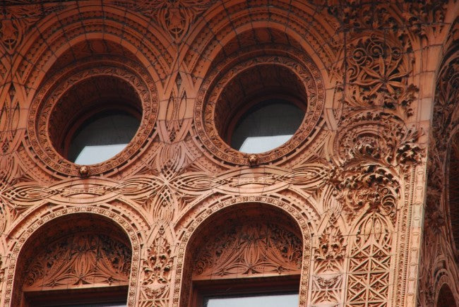 highly sought after and historically important interior 19th century american copper-plated cast iron louis h. sullivan-designed guaranty building staircase baluster