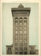 visually distinctive original 1892 exterior adler and sullivan schiller building or garrick theater terra cotta facade spandrel panel