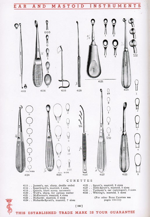 c. 1935 n. s. low and company's twenty-fourth edition "catalogue of surgical instruments of superior quality"