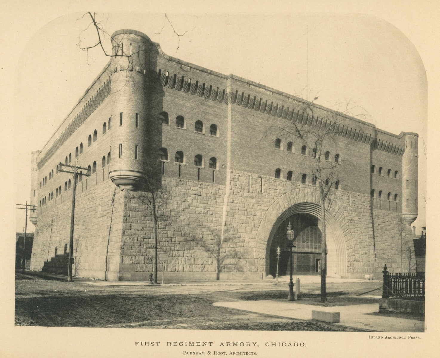 late 19th century cast brass interior wall sconce rosette and finial salvaged from burnham and root's first regiment armory building