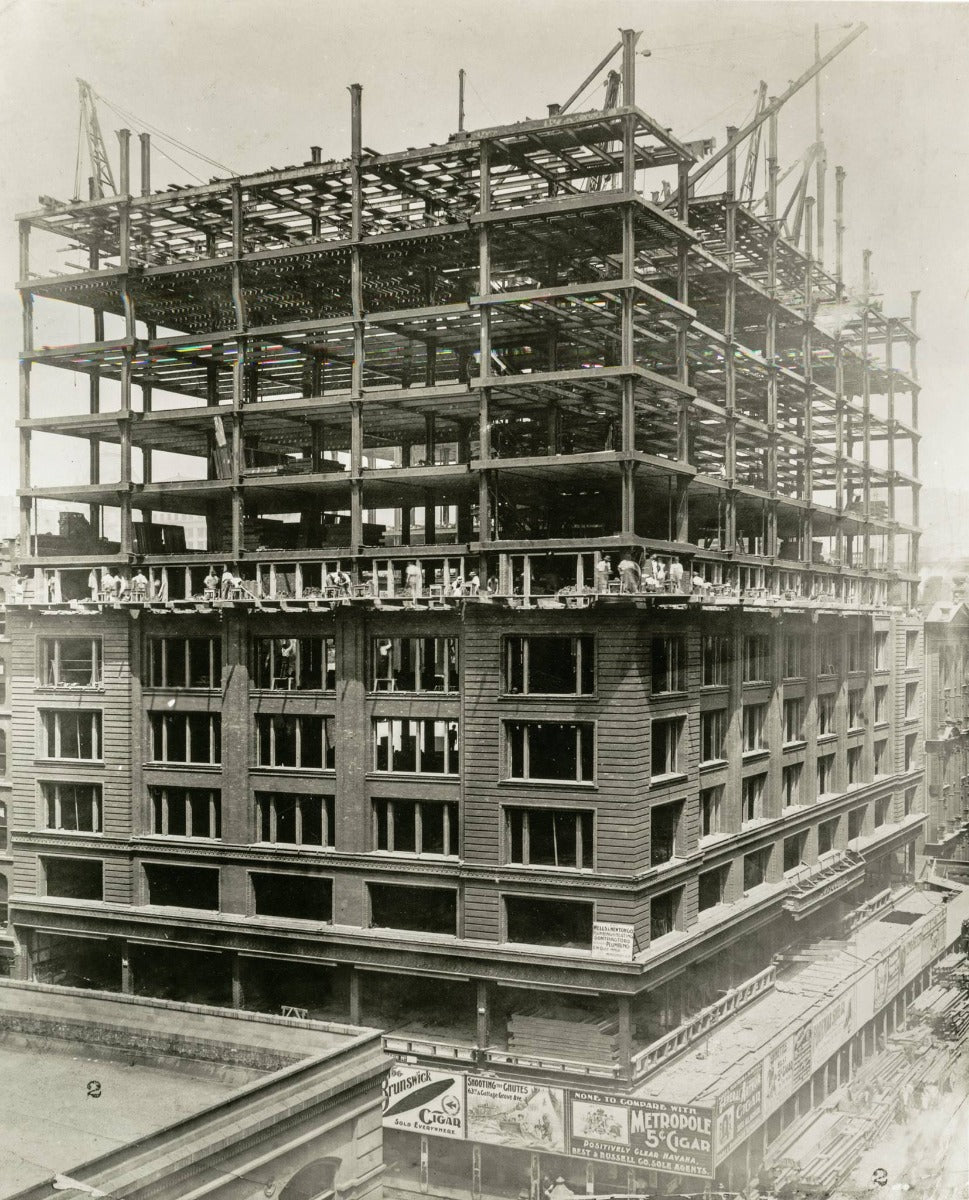 heavy cast bronze marquette building exterior mullion section replicated from original for restoration purposes