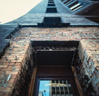 original dark brown anderson pressed brick from burnham and root's monadnock building (north half, 1891)
