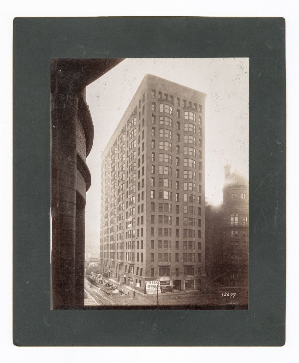 original dark brown anderson pressed brick from burnham and root's monadnock building (north half, 1891)