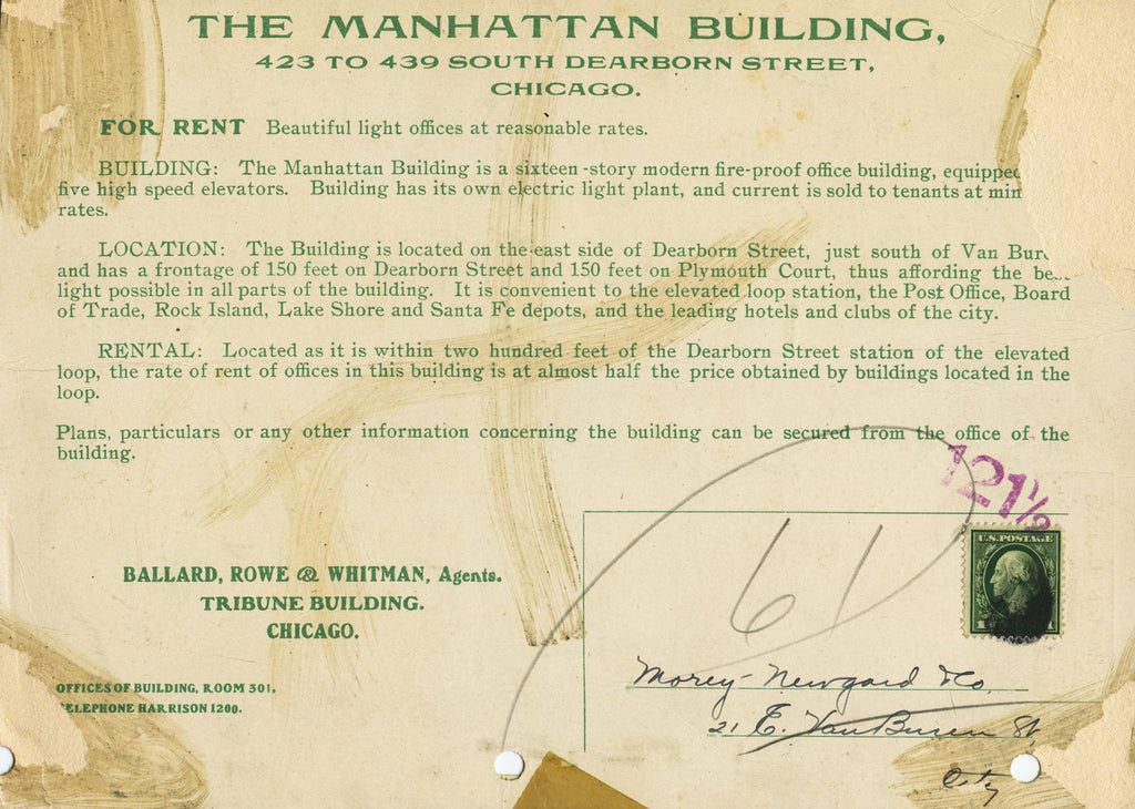 original 1892 interior custom-designed manhattan building office door hardware comprised of bronze and by reading