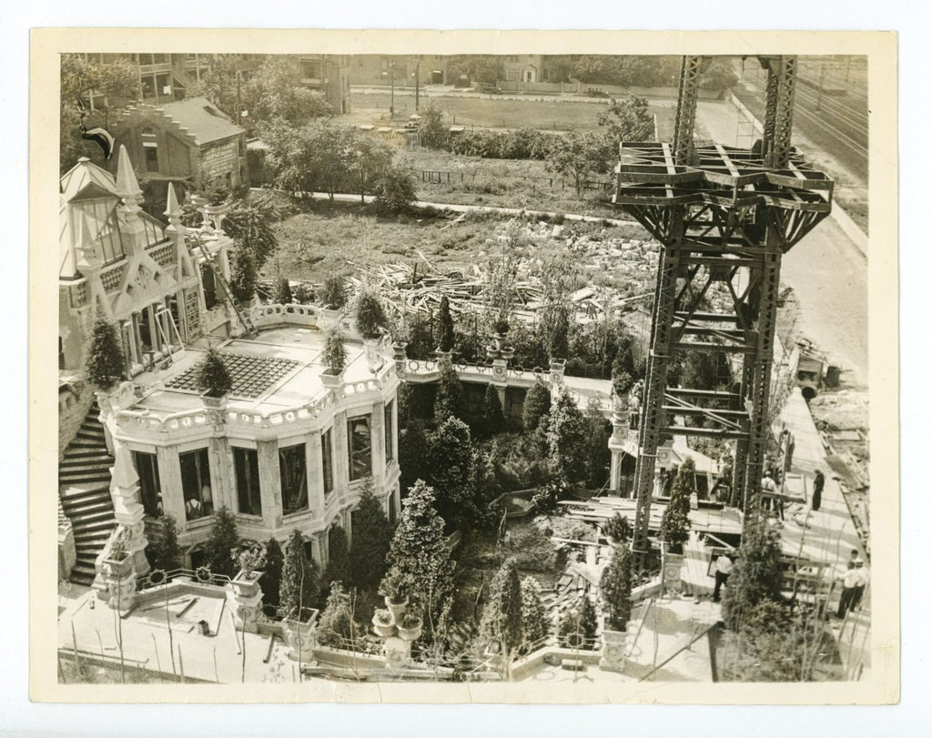 unusual multi-colored terrazzo floor fragments unearthed from the site of washington porter's kiosk sphinx (1928-1933)