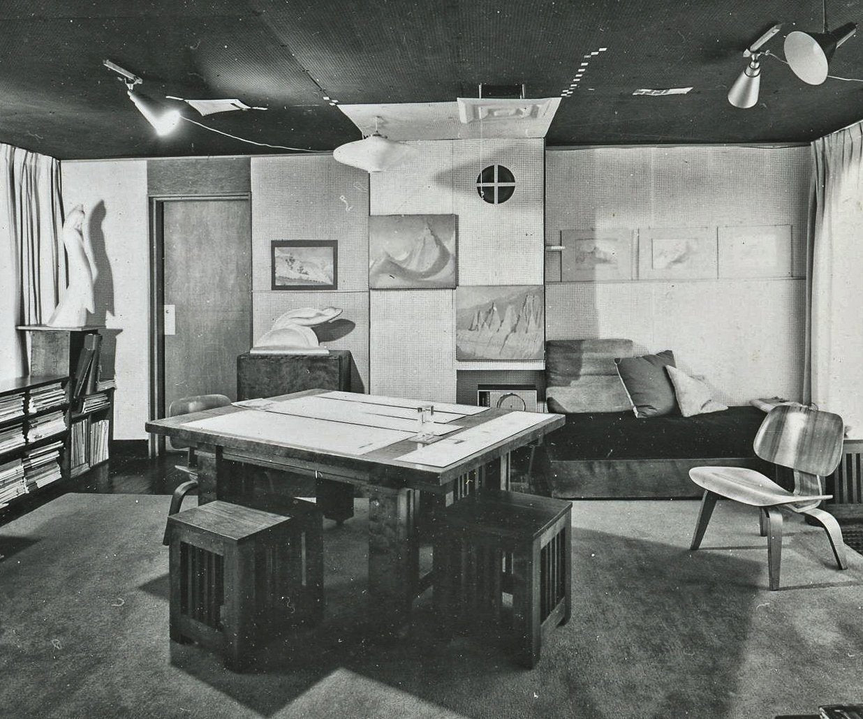 recast of original alfonso iannelli-designed maquette study for barry byrne's st. francis xavier church in kansas city, mo.