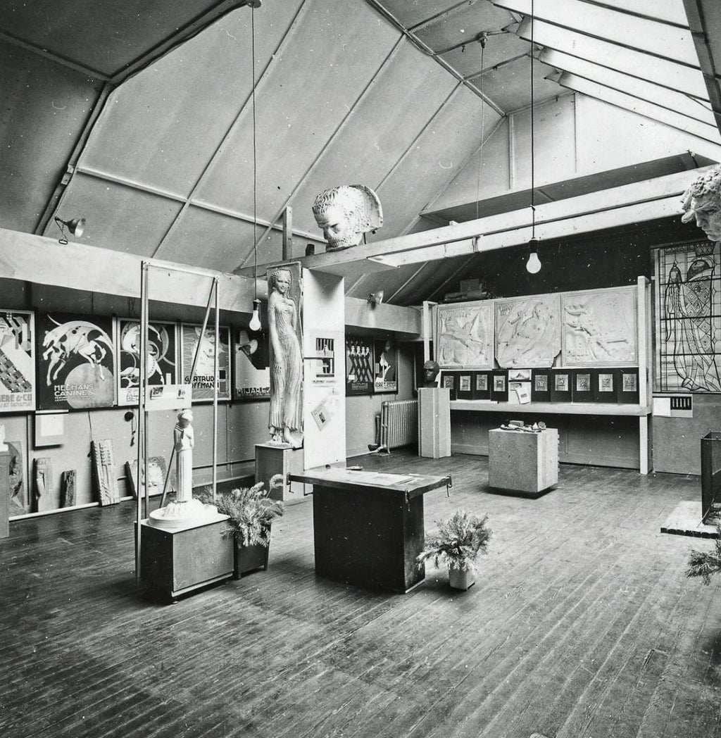 recast of original alfonso iannelli-designed maquette study for barry byrne's st. francis xavier church in kansas city, mo.