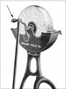 REPURPOSED LATE 19TH OR EARLY 20TH CENTURY SINGLE FREESTANDING FOUR-LEGGED CURVACEOUS FOOT-OPERATED AMERICAN INDUSTRIAL GRINDER MACHINE BASE WITH NEWLY ADDED TOP