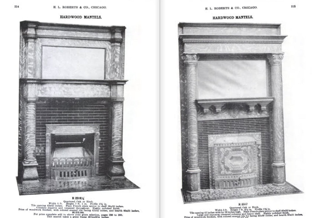 marvelous all original late 19th century varnished quartered oak wood oversized american victorian era residential fireplace mantel with spacious firebox opening