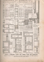 c. 1911 all original highly illustrated "radford's details of building construction" with full page detailed drawings and/or schematics