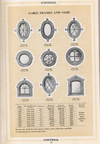 out of print early 20th century universal millwork design book no.20, distributed by american sash and door company, kansas city, m.o. and united sash and door co. witchita, k.s.