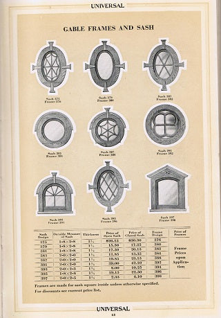out of print early 20th century universal millwork design book no.20, distributed by american sash and door company, kansas city, m.o. and united sash and door co. witchita, k.s.