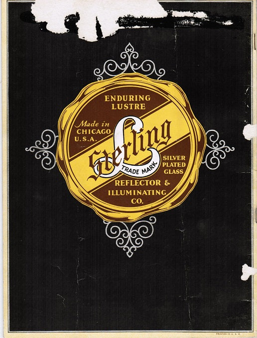 early 20th century w. w. martin and the reflector and illuminating co "sterling silvered glass reflectors" catalog no. 25