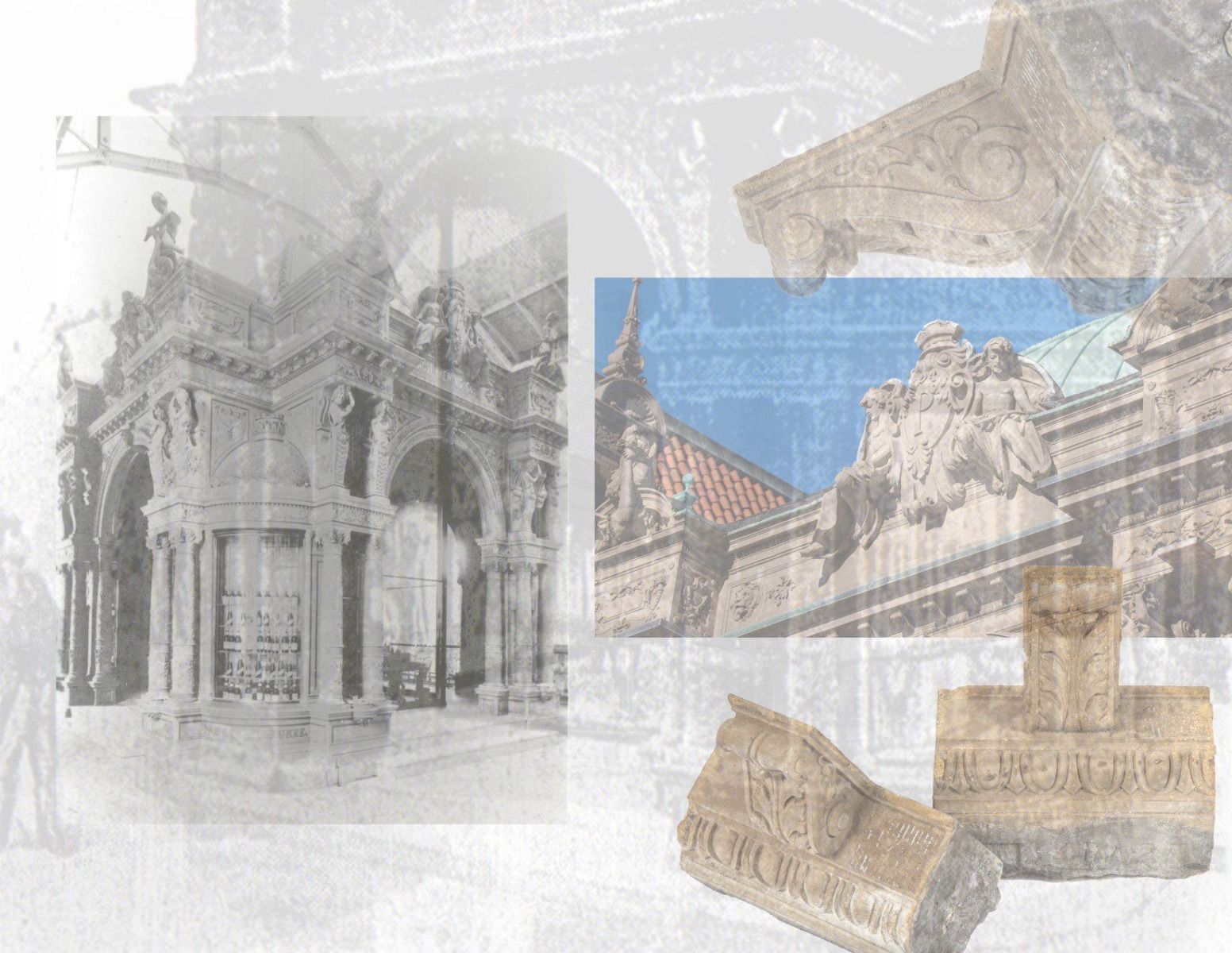 rare 1893 columbian exposition pabst beer pavilion buff-colored terra cotta corbel fragment executed by northwestern terra cotta company