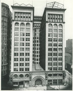 original louis h. sullivan-designed ornamental cast iron customized union trust building doorknob and backplate