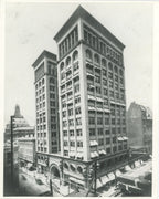 original louis h. sullivan-designed interior union trust building office door backplate fabricated by yale and towne