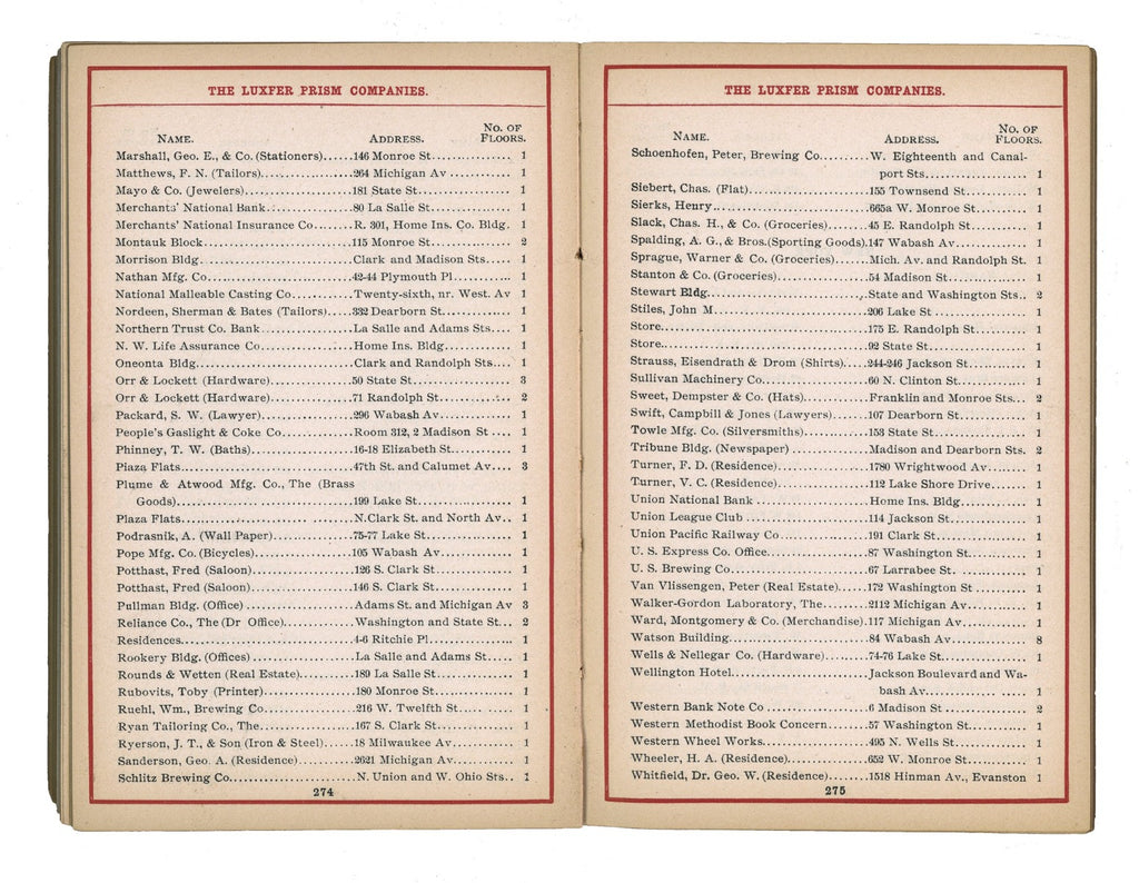 seldom found original 1898 pocket hand-book of electro-glazed luxfer prisms for luxfer prism company