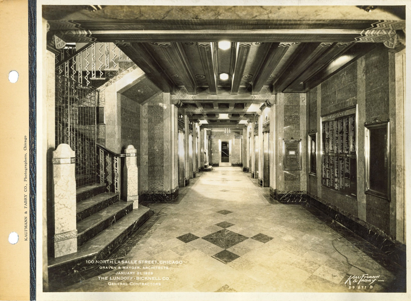 kaufmann and fabry photographic images of 1929 lawyer's building