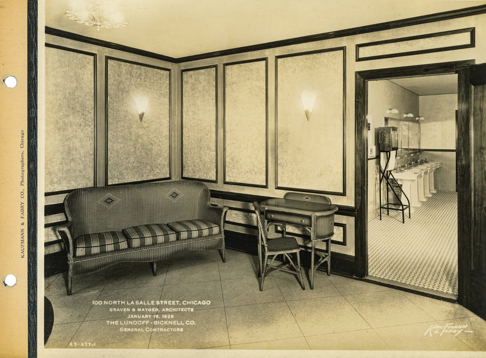 kaufmann and fabry photographic images of 1929 lawyer's building