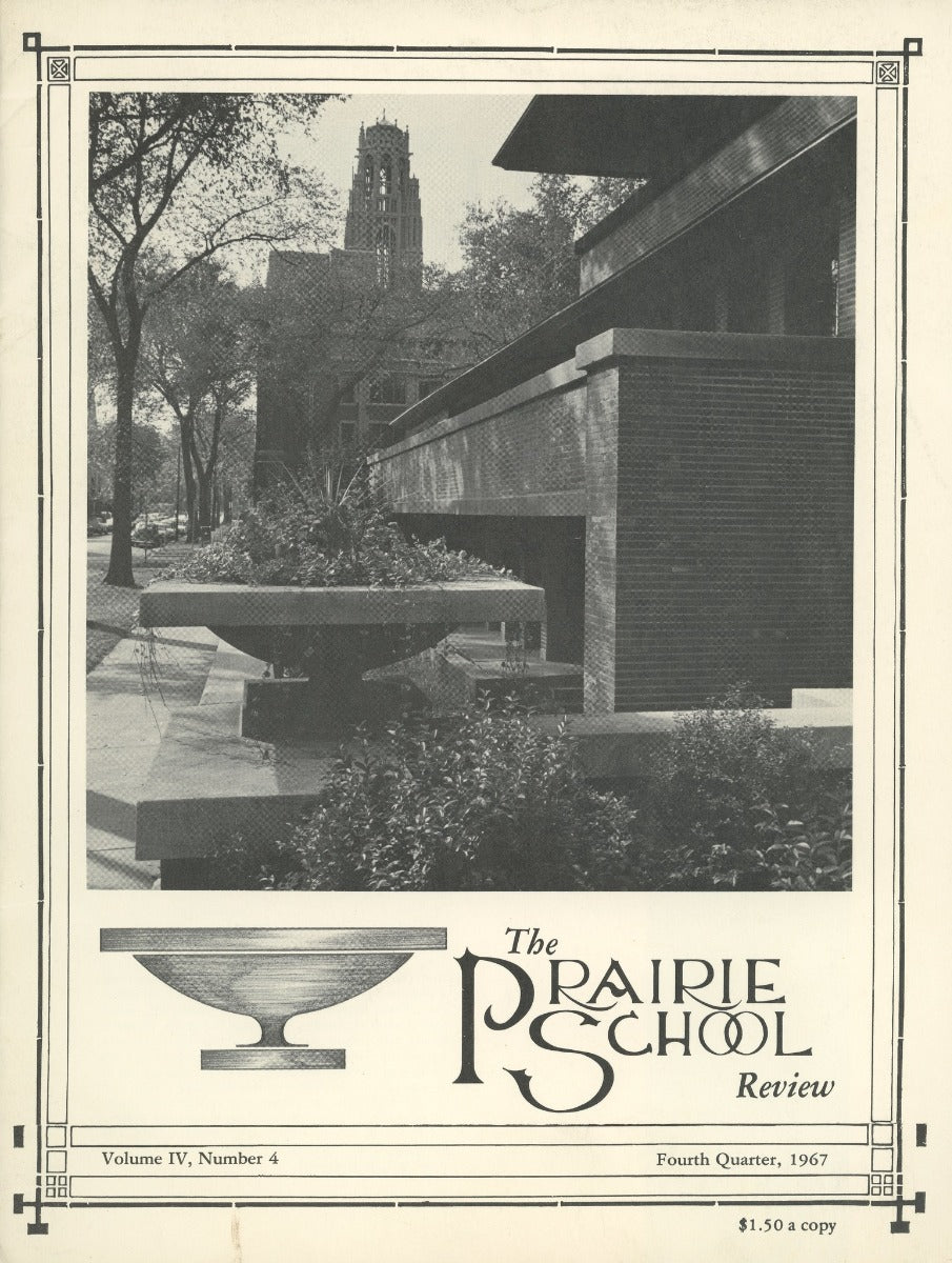complete volume of  chicago-based prairie school review magazine, beginning in 1964 and ending in 1975