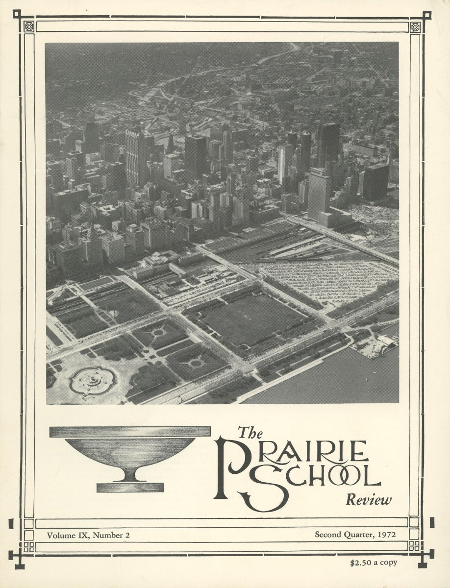complete volume of  chicago-based prairie school review magazine, beginning in 1964 and ending in 1975