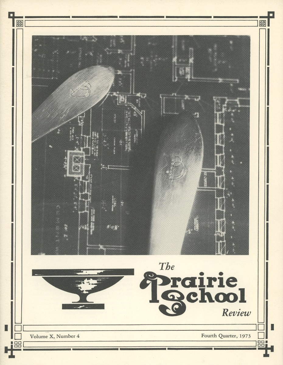 complete volume of  chicago-based prairie school review magazine, beginning in 1964 and ending in 1975