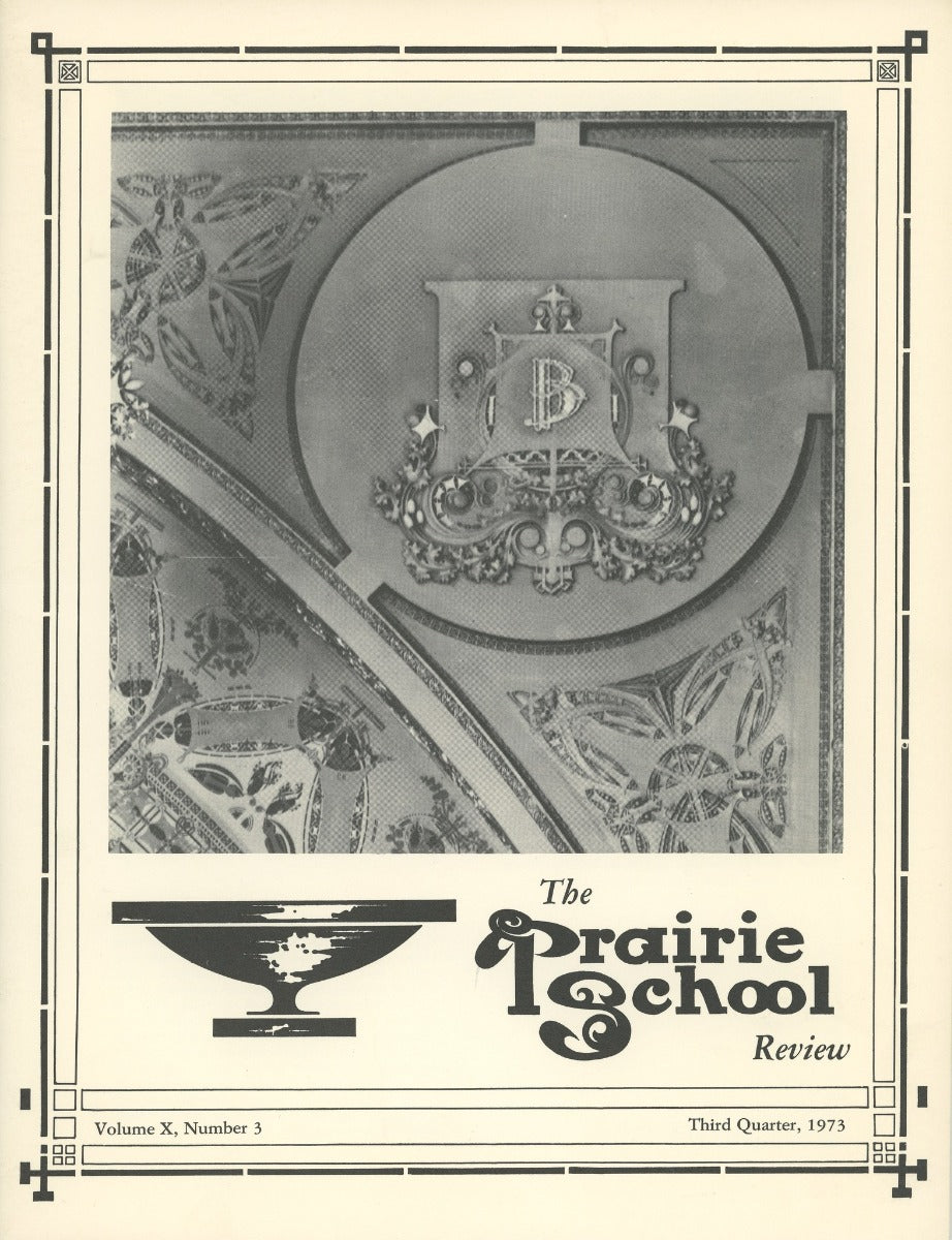 complete volume of  chicago-based prairie school review magazine, beginning in 1964 and ending in 1975