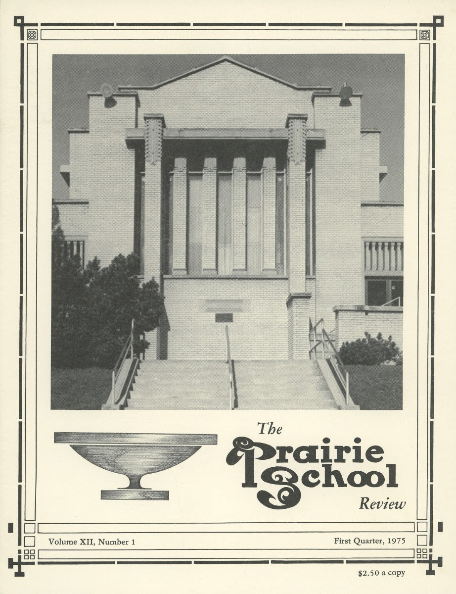 complete volume of  chicago-based prairie school review magazine, beginning in 1964 and ending in 1975