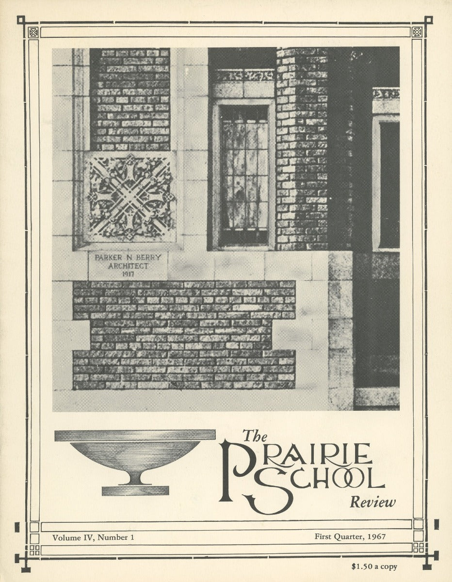 complete volume of  chicago-based prairie school review magazine, beginning in 1964 and ending in 1975