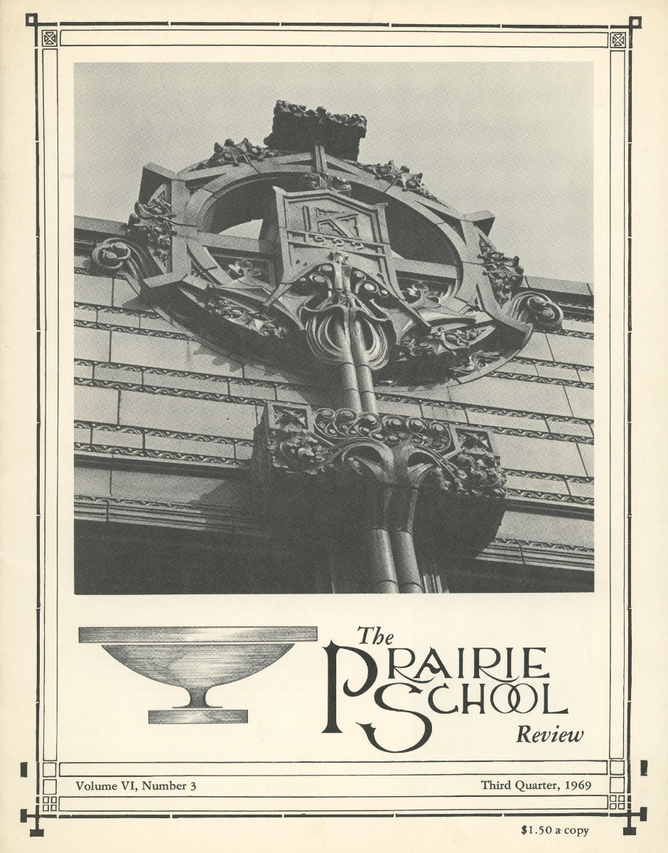 complete volume of  chicago-based prairie school review magazine, beginning in 1964 and ending in 1975