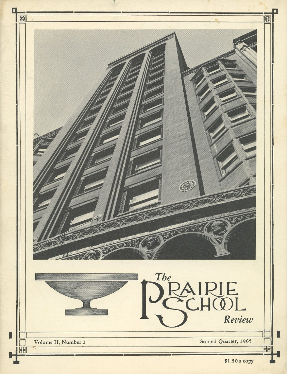 complete volume of  chicago-based prairie school review magazine, beginning in 1964 and ending in 1975