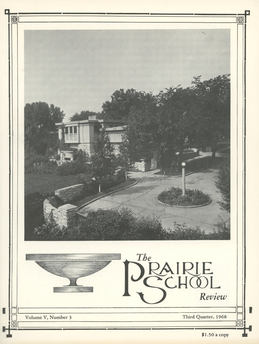 complete volume of  chicago-based prairie school review magazine, beginning in 1964 and ending in 1975