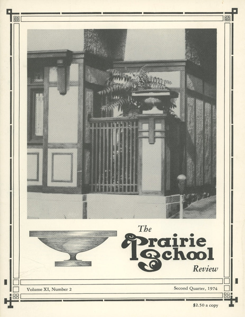 complete volume of  chicago-based prairie school review magazine, beginning in 1964 and ending in 1975