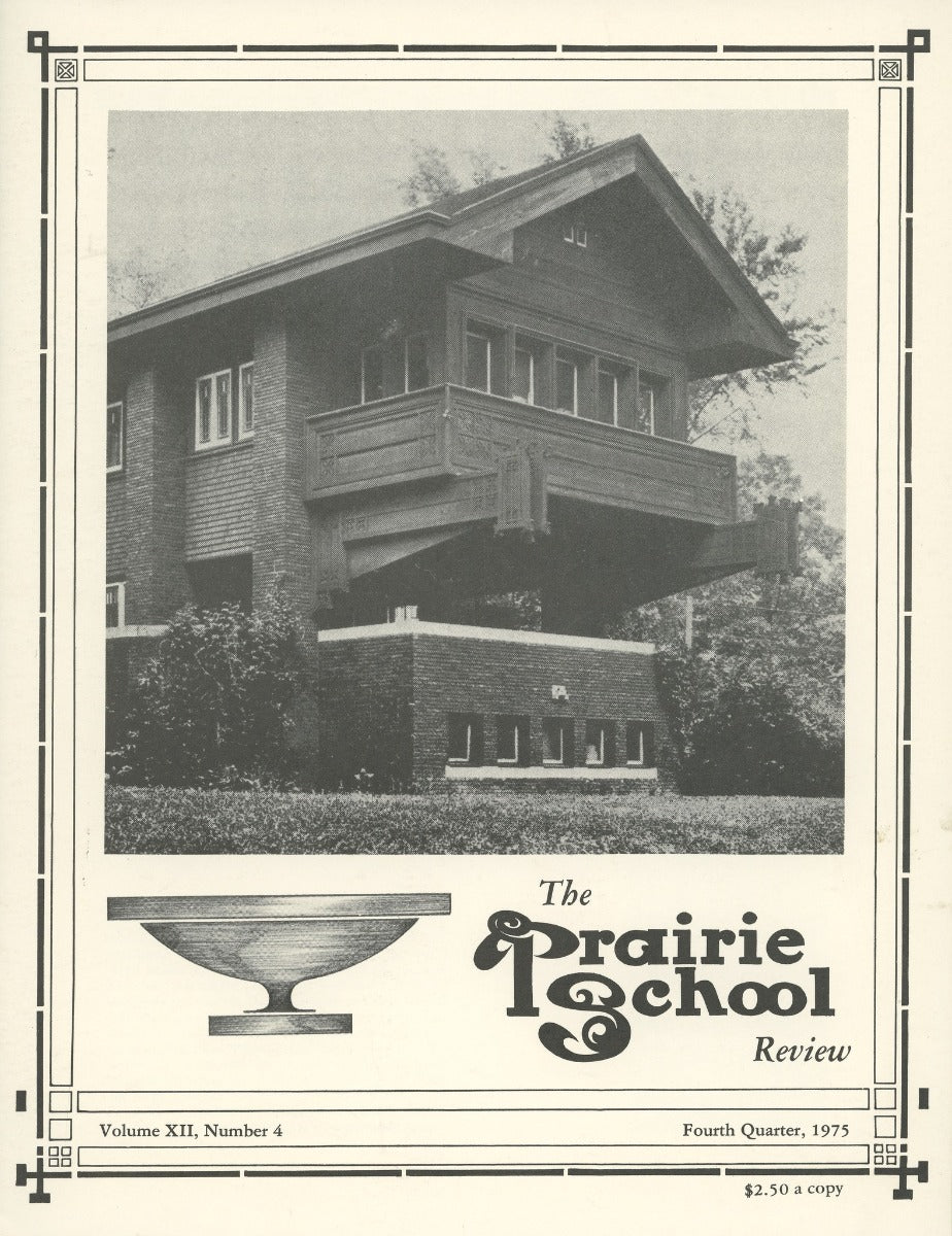 complete volume of  chicago-based prairie school review magazine, beginning in 1964 and ending in 1975