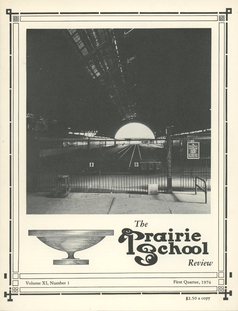 complete volume of  chicago-based prairie school review magazine, beginning in 1964 and ending in 1975