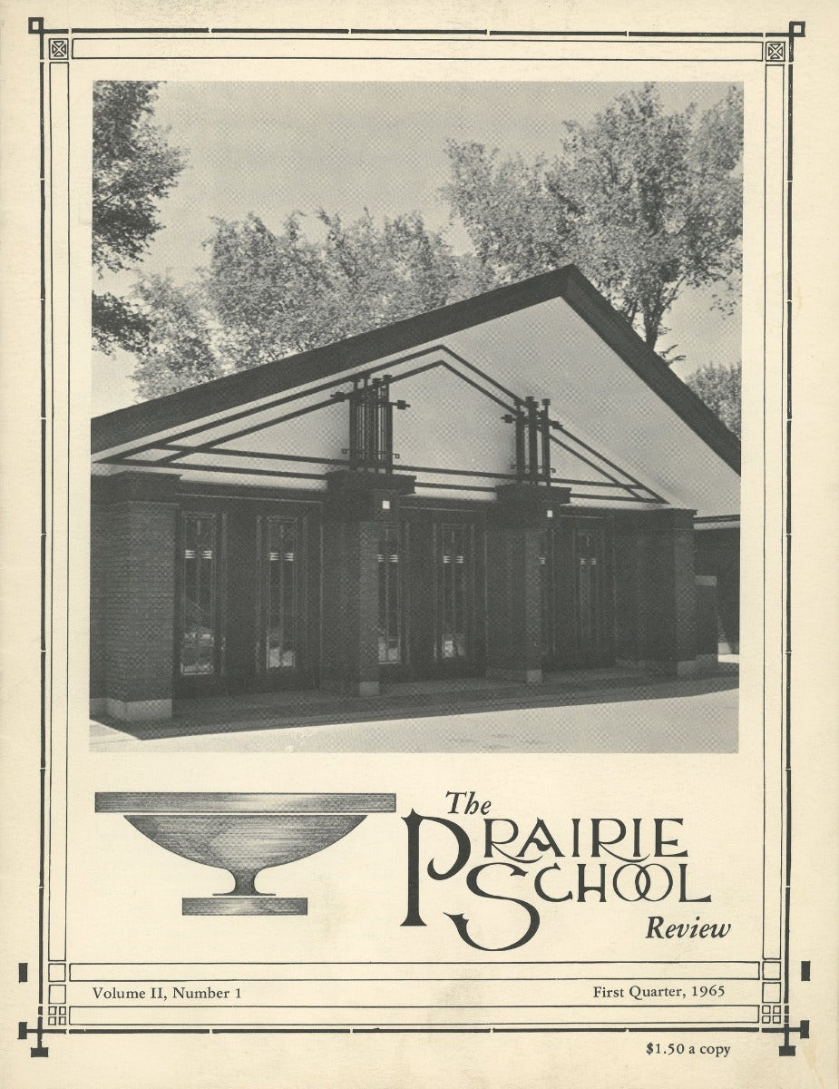 complete volume of  chicago-based prairie school review magazine, beginning in 1964 and ending in 1975