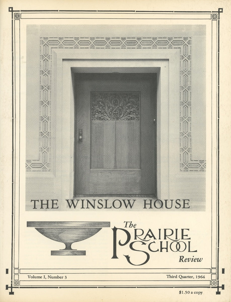 complete volume of  chicago-based prairie school review magazine, beginning in 1964 and ending in 1975