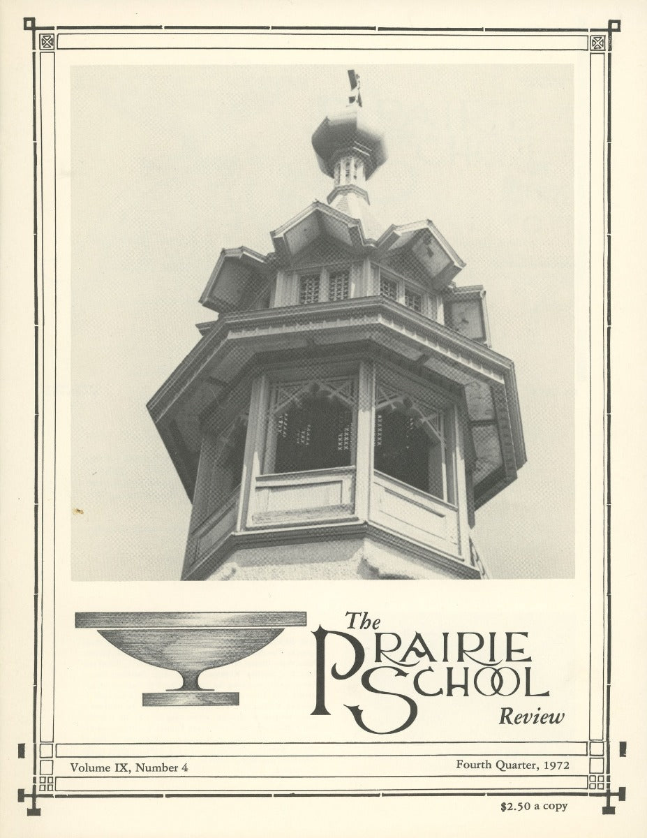 complete volume of  chicago-based prairie school review magazine, beginning in 1964 and ending in 1975