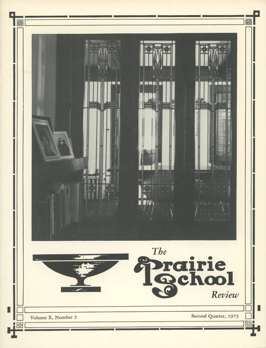 complete volume of  chicago-based prairie school review magazine, beginning in 1964 and ending in 1975