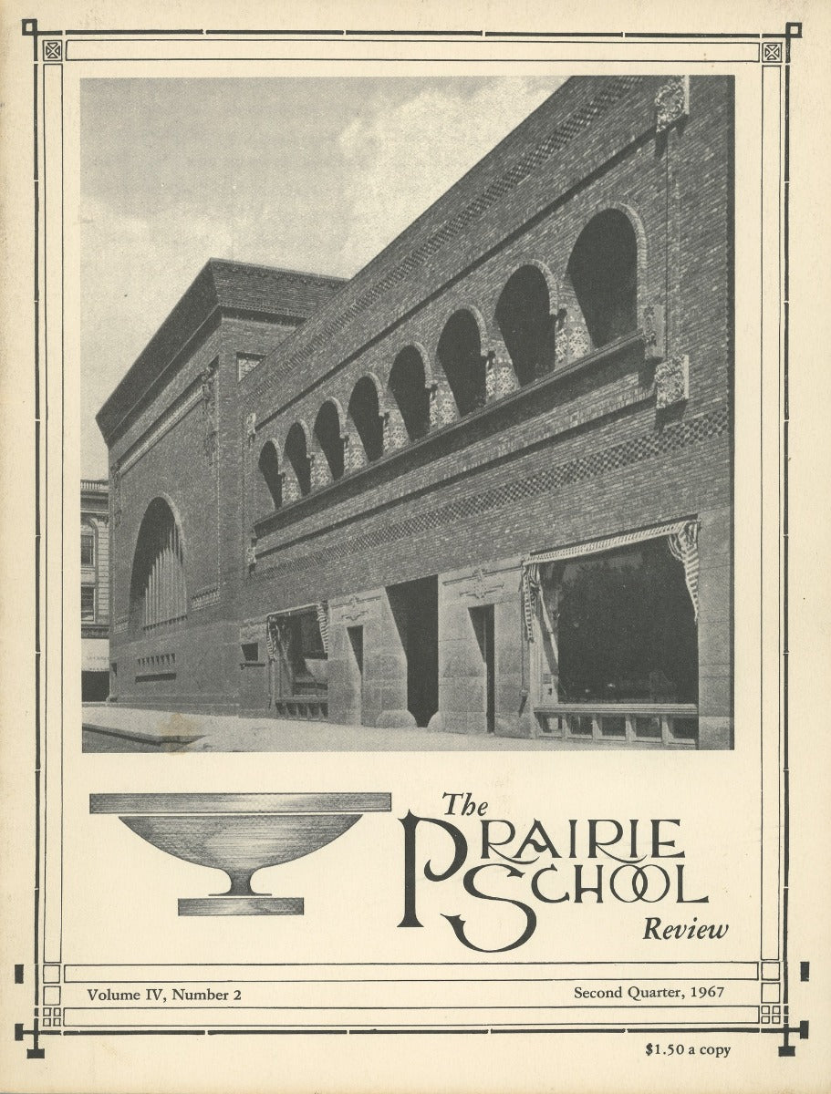 complete volume of  chicago-based prairie school review magazine, beginning in 1964 and ending in 1975